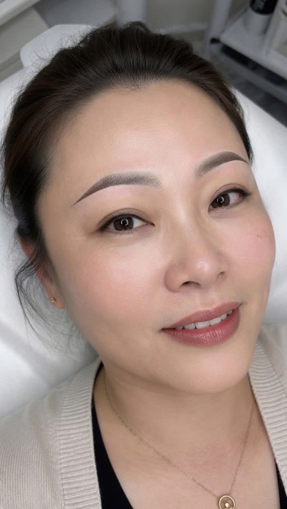 Dáng Mày Ombre Sắc Nét, Tự Nhiên